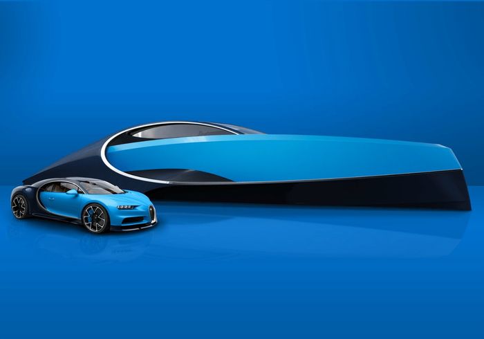 Тази 20-метрова яхта е перфектно допълнение към Bugatti Chiron